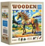 Wooden City 150 db-os fa puzzle - Művészi ló (NB0601-M) (NB0601-M)
