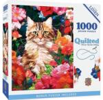Masterpieces 1000 db-os puzzle - Quilted - Flower Garden Hiding (72451) (72451)