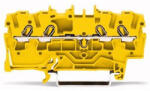 Wago 4 vezetékes átmenő sorkapocs 2, 5 mm2, sárga (2002-1406) (2002-1406)