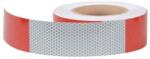 Artool Fényvisszaverő csík, Méhsejt Típusú, 50 mm x 10 m, Fehér-Piros (104791)