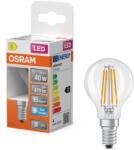OSRAM E14 LED kisgömb, 3, 4W, 470 lm, 6500 K, daylight, áttetsző üveg-40 W izzó helyett - Superstar Classic P filament (4099854468490)