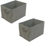 Mercaton 2 db-os készlet, Mercaton összecsukható doboz merev oldalfalakkal, max. 4 kg, 32 x 23 x 23 cm (MCT-GBZ-BW2076-X2)