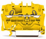Wago 2 vezetékes átmenő sorkapocs2, 5 mm2, sárga (2002-1206) (2002-1206)
