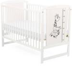 BabyNeeds Patut din lemn BabyNeeds Timmi Girafa 120x60cm White (BOTIMG01AL)