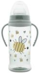 Lorelli Biberon Anticurgere cu Manere Lorelli cu Tetina Lata Protejeaza Gingiile 6 Luni+ 360ml My Friend Iceberg Green (1020064 0006)