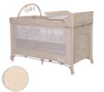 Lorelli Pat Copii Lorelli Pliabil Noemi Plus 2 Nivele Cu Accesorii Fog Beige Star (1008056 2217)
