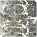 HOZRO 20 db-os HOZRO öntapadós 3D tapéta szett, téglautánzat modell, 10, 78 négyzetméteres terület, modern dizájn, nagyon könnyen felszerelhető, sötétszürke kő (TAPET60-20BUC)