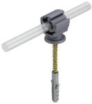 OBO vezetéktartó facsavarokkal, szürke 20mm 5207851 (5207851)