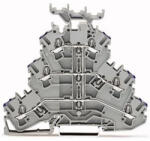 Wago háromemeletes sorkapocs 6 vezetékes átmenő sorkapocs, szürke (2002-3238) (2002-3238)