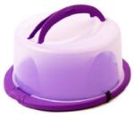 Sterk Kerek tortatartó fedővel és fogantyúval, Átlátszó/Lila (24316)