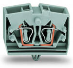 Wago 4 vezetékes sorkapocs nyomógombok nélkül, szürke (264-341) (264-341)