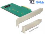 Delock PCI Express x4 Kártya - 1 x belső NVMe M. 2 Key M 110 mm - alacsony profilú formatényező (89472)