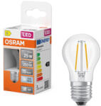 OSRAM E27 LED kisgömb, 1, 8W, 250 lm, 4000 K, hidegfehér, áttetsző üveg-25 W izzó helyett - Superstar Classic P filament (4099854467103)