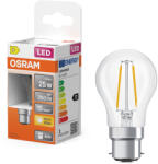 OSRAM B22d LED 1, 8W, 250 lm, 2700 K, melegfehér, áttetsző üveg-25 W izzó helyett - Superstar Classic P filament (4099854467226)