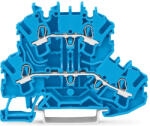 Wago TopJob_S 0, 25-2, 5 mm2, kék, L/L 2 vez. kétszintes sorkapocs (2002-2204) (2002-2204)