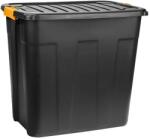 Welora Tárolódoboz, Welora, strapabíró, műanyag, 85 liter űrtartalom, fekete színű (JM1225590)