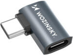 Wozinsky WPKB-01 oldalsó szögletes adapter USB-C - USB-C 40Gb/s 240W 8K OTG - szürke