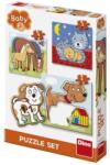 Dino Baby puzzle Dino Animalute jucause 3-5 piese (325128) Puzzle