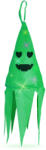 Globiz International Kft Halloween-i világító dekoráció - szellem - zöld - 10 színes LED - akasztható - 2 x 2032 - 75x20 cm (56598B)