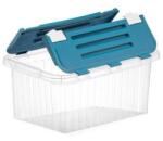 Mercaton PP tárolódoboz, duplán nyíló fedél, átlátszó, 19 l (MGH-105173)