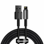 Baseus Cablu Date/Incarcare Baseus USB - Lightning Tungsten 2m 2.4A Negru