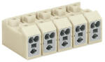 Wago tápegység-csatlakozó sorkapocs, 5 pólusú, 2, 50 mm2, fehér (272-105) (272-105)