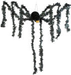 Globiz International Kft Halloween-i dekoráció - fekete pók - papír - 75 x 13 cm (56582)