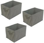 Mercaton 3 db-os készlet, Mercaton összecsukható doboz merev oldalfalakkal, max. 4 kg, 32 x 23 x 23 cm (MCT-GBZ-BW2076-X3)