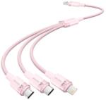 Vention USB 2.0 A - 3 az 1-ben 3 A kábel Vention CTPPG 1.5M (rózsaszín) (INN-074170)