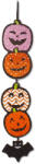 Globiz International Kft Halloween-i dekoráció - tök - akasztható - fa - 62 x 13 cm (56571)