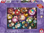 Schmidt Spiele Puzzle játék 500 Cicás kávéscsészék (59707)