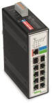 Wago ipari Menedzselhető Switch8Port 2-Slot 1000Base-SX/LX, fémes fekete (852-303) (852-303)