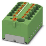 Phoenix Contact Elosztóblokk PTFIX 10/12X4-G GN, 0, 5-10mm2, 57/32 A 450 V ragasztható, rugós csatlakozás, 3274018 (3274018)