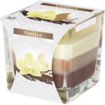 BISPOL Lumanare parfumata in pahar in trei culori Vanilie (LUMSNK8067)