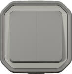 Legrand 069714L Plexo 55 falon kívüli csillárkapcsoló 10A, összeszerelt, szürke (069714L)