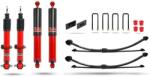 Pedders Kit suspensie cu amortizoare Foam Cell reglabile și arcuri foi parabolice Volkswagen Amarok 2.0 (2023+) +5 cm Pedders