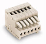 Wago 733-107 anyacsatlakozó, 7 pólusú, 0, 5 mm2, 2, 5 mm, világosszürke (733-107)