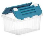 Mercaton PP tárolódoboz, duplán nyíló fedél, átlátszó, 11 l (MGH-90324)