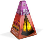 Family Halloween-i LED lámpás - tök - melegfehér - fekete - 9, 5 x 9, 5 x 17 cm - 2 x AAA (56549A) - lumenet