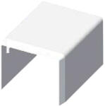 KOPOS Végzáró LHD 30x25 vezetékcsatornához fehér, 8931 HB Kopos (8931_HB)