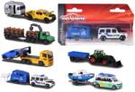 Majorette Mașinuță cu remorcă City Trailer Majorette cu părți care se pot deschide 13 cm lungime 6 tipuri diferite (MJ3002001)