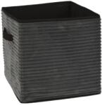 Storage Solutions Bársony tárolódoboz, nyitott, antracit színű, 30x30 cm (GDKP101001090AN)