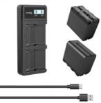SmallRig NP-F970 akkumulátor és töltő szett (3823) (3823) - aqua
