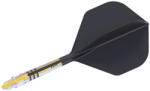 Cuesoul Fluturas si tija darts Cuesoul ROST T19, negru-galben, fluturas tip Big Standard Wing, tija din carb (CS162620)