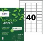AVERY öntapadós címkék, újrahasznosított, 45, 7 x 25, 4 mm