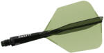 Cuesoul Fluturas si tija darts Cuesoul ROST 77, transparent verde, fluturas tip Big Wing, tija scurta (CS165416)