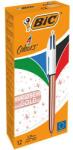BIC 4 színű rozéarany golyóstoll, 12 db