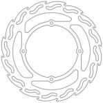 Moto Master MX_MMAST-17110298 Első Féktárcsa Flame Cr 125 / 250 1994 Előtti مدل Számára