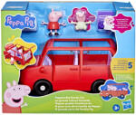 Peppa Pig Masina Familiei Peppa Cu Figurine (G0541) - roua Figurina