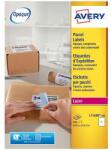 Avery öntapadós címkék, 199, 6 x 143, 5 mm
